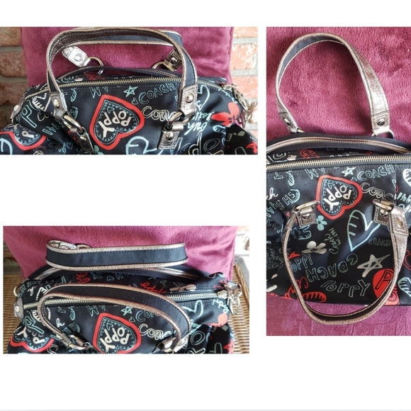 ■RESERVED■for @damother1985 EUC/Coach Poppy Lurex Luxey Glam Satchel, Metallic - Picture 9 of 16